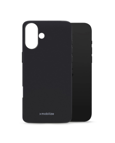 Mobilize Rubber Gelly Case Apple iPhone 16 Pro Matt Black