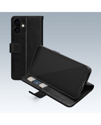 Mobilize Premium Gelly Wallet Book Case Apple iPhone 16 Black